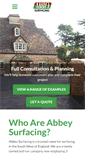 Mobile Screenshot of abbeysurfacing.co.uk